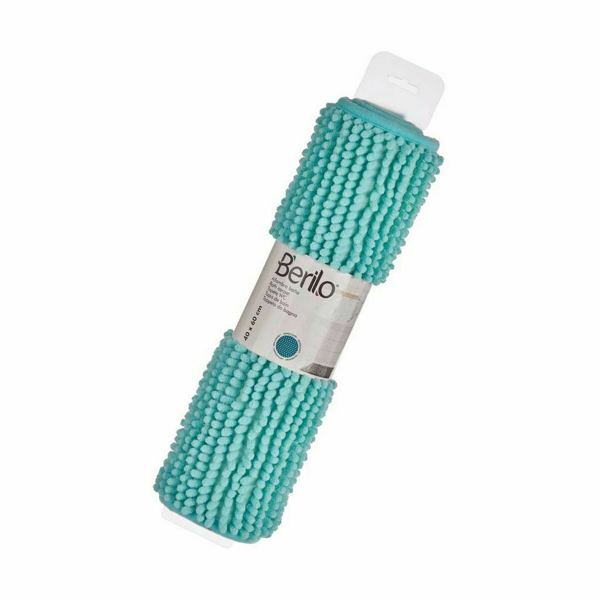 Bath rug Berilo Turquoise 59 x 40 x 2,5 cm 11 x 11 x 47 cm (12 Units)